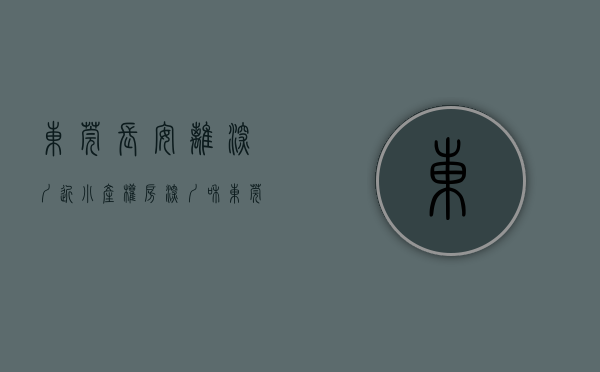 东莞长安离深圳近小产权房（深圳和东莞的小产权房相比，哪个升值潜力更大？）
