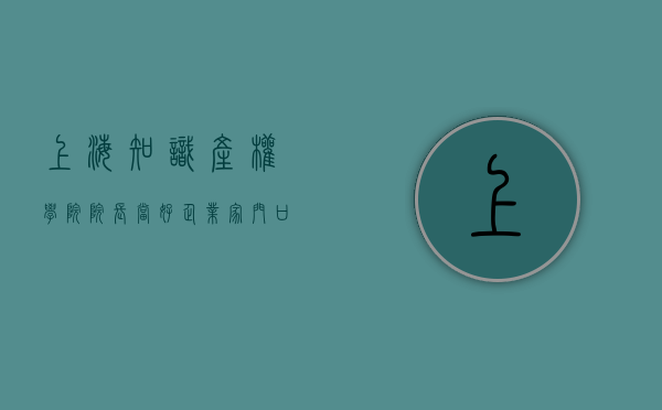 上海知识产权学院院长（当好企业“家门口”的贴心人，徐汇这里设立知识产权法官工作站）