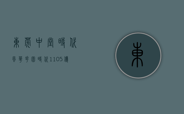 东莞中堂时代风华花园（时代1105亿元再耕东莞中堂镇6276亩宅地，楼面价破万）