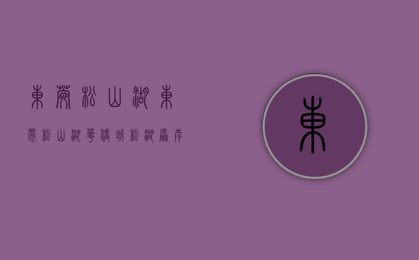 东菀松山湖（东莞松山湖【华侨城松湖原岸】预计2023年3月份开盘，现已开展厅，推售约95-199平三至五房！）