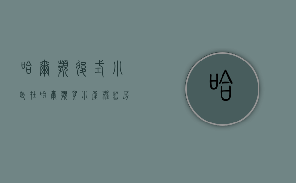 哈尔滨复式小区（在哈尔滨买小产权新房与大产权新房有什么区别？）(哈尔滨新房源小户型)