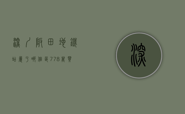 深圳坂田地铁站属于哪个区（778万买深圳坂田双地铁口68平两房，单间仅388万）