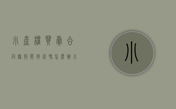 小产权买卖合同无效能退钱吗怎么办（小产权买卖，卖方不交付房屋，买方起诉合同无效，获法院支持）
