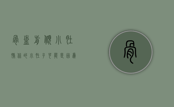 骨盆前倾 小肚腩（你的小肚子可能是因为骨盆前倾）