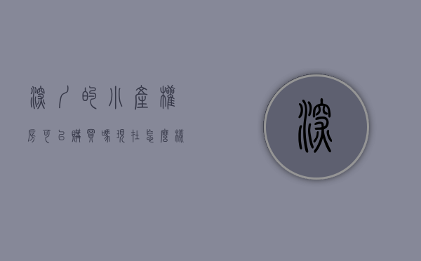 深圳的小产权房可以购买吗现在怎么样（深圳的小产权房可以购买吗？）