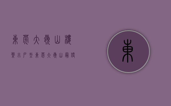 东莞大岭山楼盘小户型（东莞大岭山5栋大型小产权房《柏林华府》，均价4字头，自带停车场，距大岭山地铁站300米）
