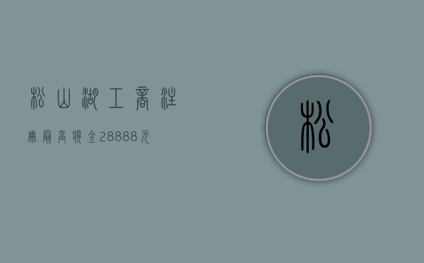 松山湖工商注册（最高奖金28888元！第二届东莞松山湖“湖人秀”启动）(东莞松山湖官网)