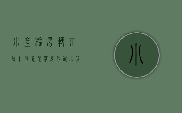 小产权房转正是什么意思（购房知识：小产权平转正要补多少钱 小产权能不能按揭贷款）
