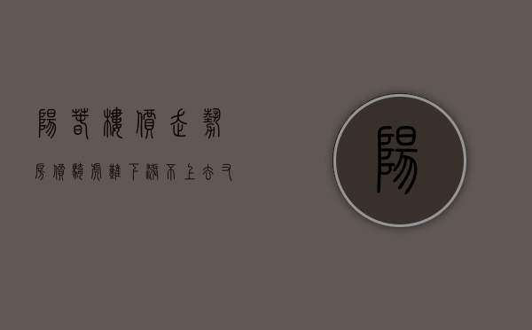 阳春楼价走势（房价骑虎难下？涨不上去又降不下来！二手房“小阳春”背后的真相）
