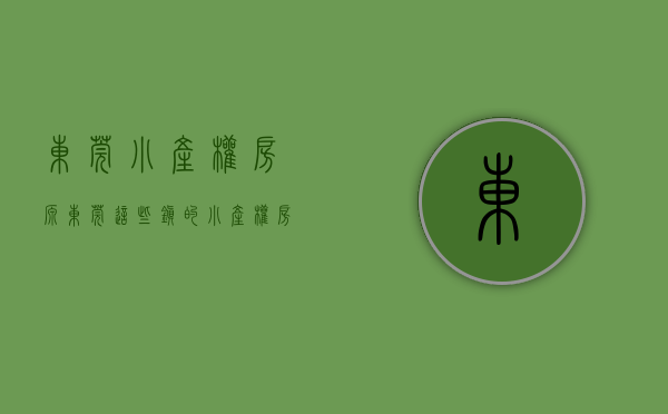 东莞小产权房源（东莞这些镇的小产权房你还敢买吗？买楼者将面临拆楼、停电、停水）