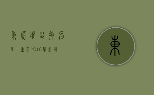 东莞学区排名前十（东莞2018最新最全学区划分！看看你家属于哪个学区？）