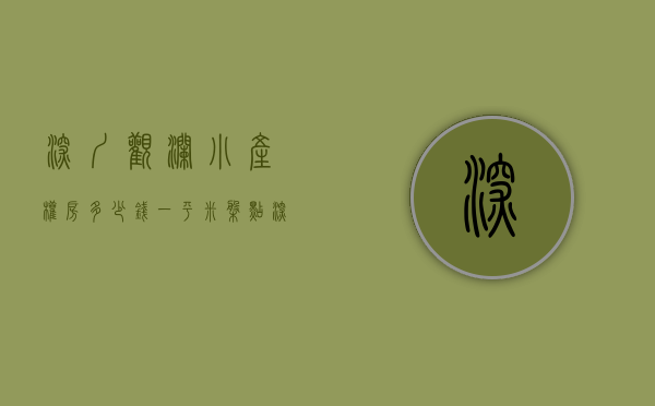 深圳观澜小产权房多少钱一平米啊（一房298万套起，深圳龙华观澜小产权房，观馨雅苑地铁口物业）