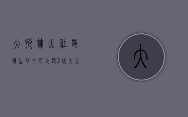 大朗竹山社区卫生站（东莞大朗3栋大型小产权房《竹山雅苑》，带停车场，村委盖章确权，永久性产权）