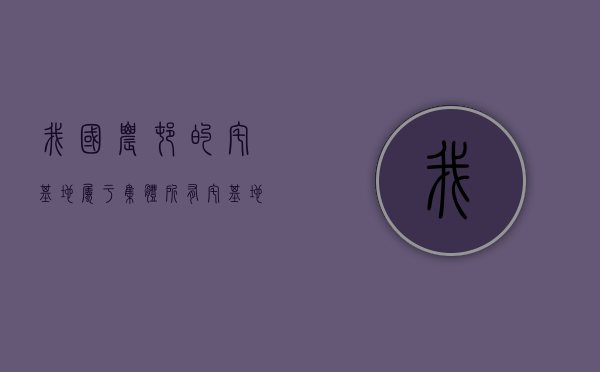 我国农村的宅基地属于集体所有（宅基地管理新规：明确宅基地所有权是村集体，不得买卖）