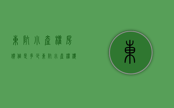 东坑小产权房价值是多少(东坑镇房子)