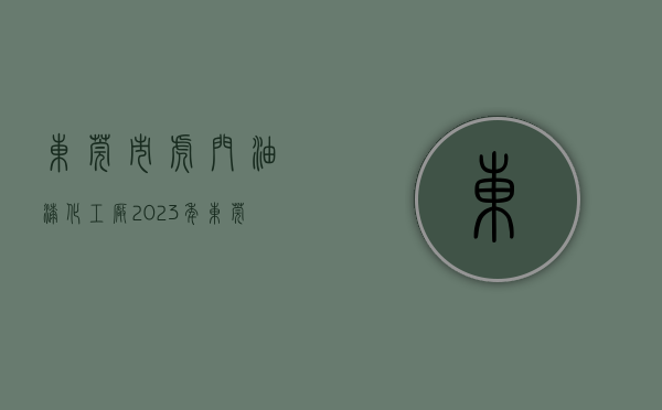 东莞市虎门油漆化工厂（2023年，东莞虎门喷油加工厂如何恢复以往的辉煌？）