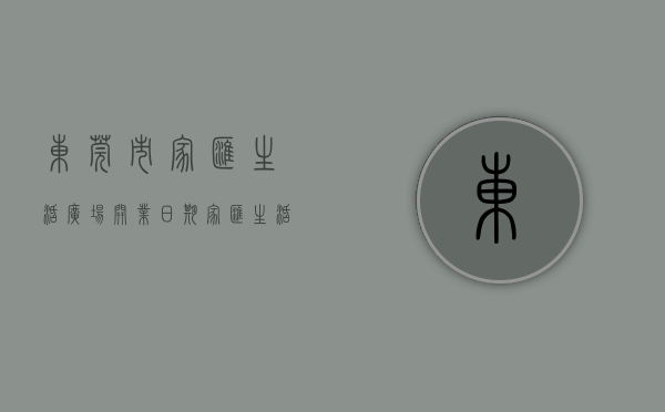 东莞市家汇生活广场开业日期（家汇生活广场将于1221全线迎客 首创东莞家居+生活双mall模式）