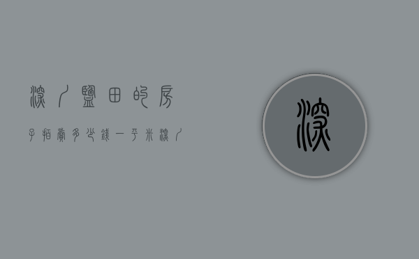 深圳盐田的房子拍卖多少钱一平米（深圳盐田的房子）(深圳盐田房子值得投资吗)