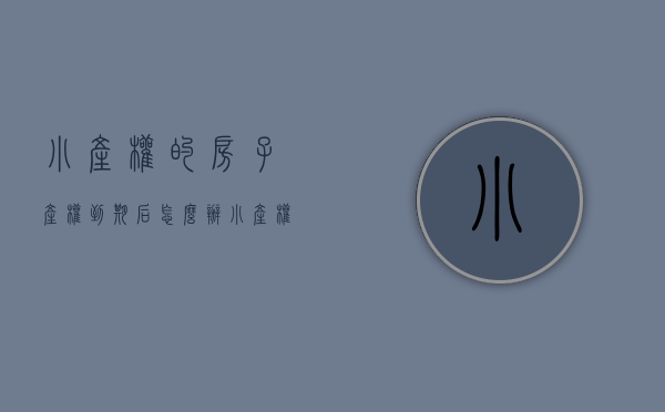 小产权的房子产权到期后怎么办（小产权房到期后怎么办，小产权房与大产权房有什么区别？）