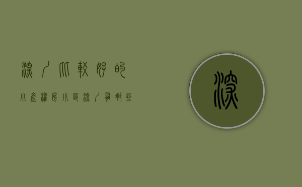 深圳比较好的小产权房小区（深圳有哪些小产权房呢？分别在哪些位置？）