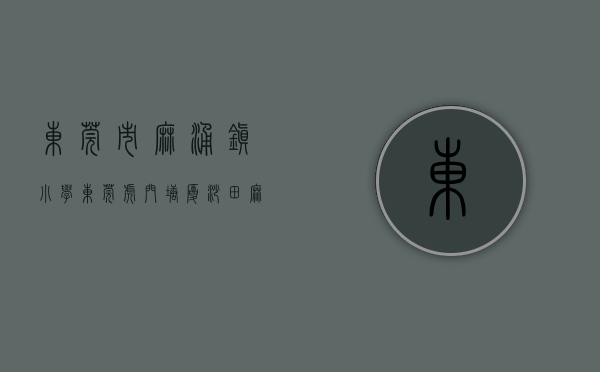 东莞市麻涌镇小学（东莞虎门、塘厦、沙田、麻涌最新公告！事关春季公办学位招生）