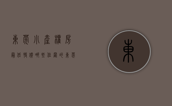 东莞小产权房最低特价（哪些位置的东莞小产权房价格比较划算）(东莞最好的小产权房)