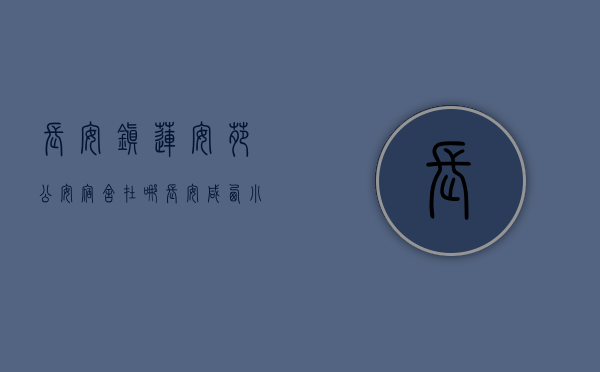 长安镇莲安苑公安宿舍在哪（长安咸西小产权房 莲城雅苑 特价4400）