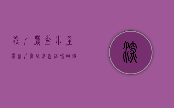 深圳严查小产权（深圳严堵小产权和回迁房指标 投资客闻风收手 #时报大视野#）