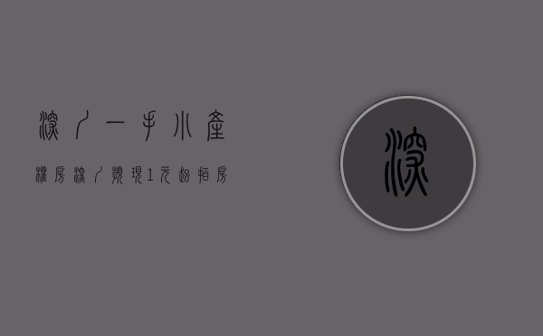 深圳一手小产权房（深圳频现“1元起拍房”！30平小产权房拍出789万）(深圳小产权多少钱一套)