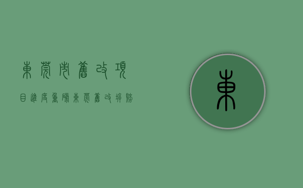 东莞市旧改项目进度（重磅！东莞旧改拆赔方案异同点大解析！）