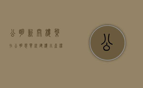 公明新开楼盘（在公明想买统建楼小产权的先等等，看看这个红本现房公寓不吃亏）