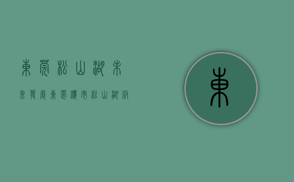 东莞松山湖未来发展（东莞楼市：松山湖版块，未来五年房价或超乎想象）