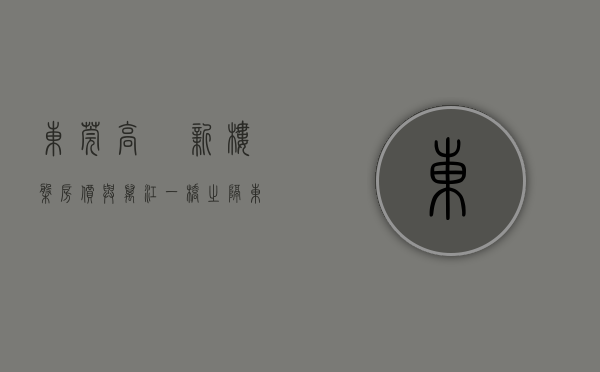 东莞高埗新楼盘房价（与万江一桥之隔，东莞高埗3栋全新电梯花园小产权房统建楼（蓝湾半岛）天然气入户，带车库特价4580元起）