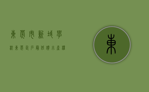 东莞市新域学校（东莞企石最低价小产权房《新城世家》总价168万买两房，278万买三房，首付8万买房）