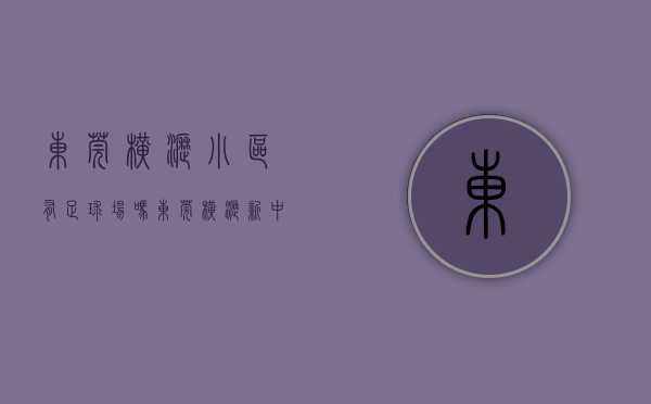 东莞横沥小区有足球场吗（东莞横沥新中心区，全国小产权房首批转不动产商品房试点中，【松湖雅苑】）