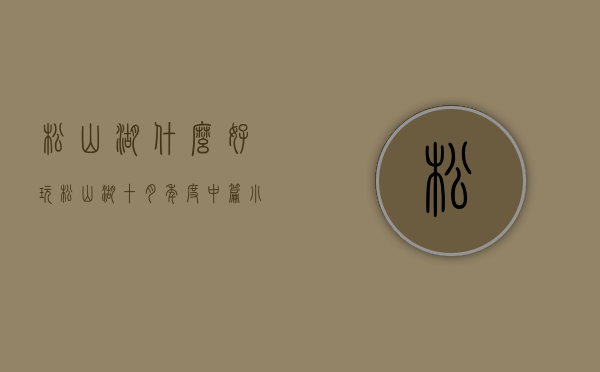 松山湖什么好玩（松山湖·《十月》年度中篇小说榜上榜作品揭晓）(松山湖哪些景点)