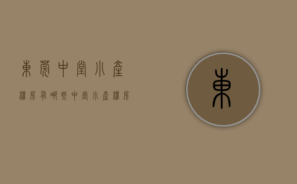 东莞中堂小产权房有哪些(中堂小产权房资讯)