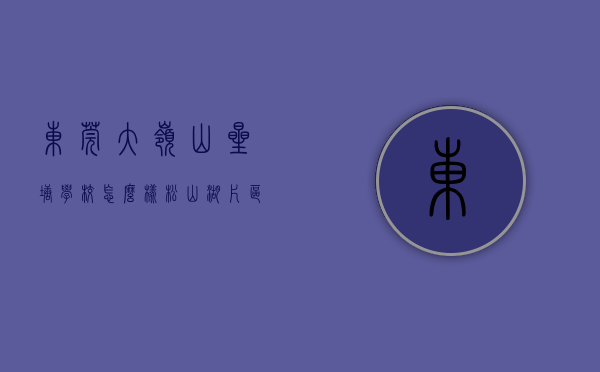 东莞大岭山星塘学校怎么样（松山湖片区 首付8W买大岭山星塘学校附近统建楼）