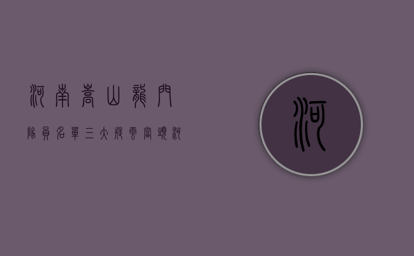 河南嵩山龙门队员名单（三大疑云当头 河南嵩山龙门新赛季将何去何从？）