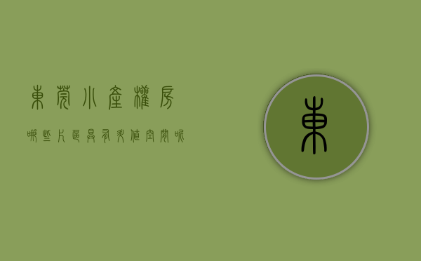 东莞小产权房哪些片区具有升值空间呢知乎（东莞小产权房哪些片区具有升值空间呢？）