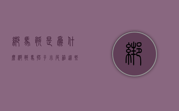 绑马腿是为什么（绑腿、马搭子、小皮箱…这些物品都捐了！主人是谁？）(绑马腿的叫什么)