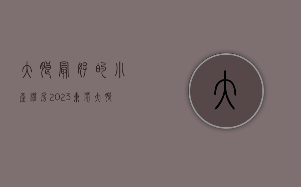 大朗最好的小产权房（2023东莞大朗小产权房都有哪些在售 多少钱一平）