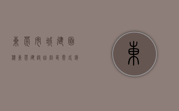 东莞市城建面积（东莞建设自创区需各镇街全面发力）(东莞市城市面积有多大)