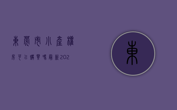 东莞市小产权房可以购买吗(最新2020年东莞小产权房政策)