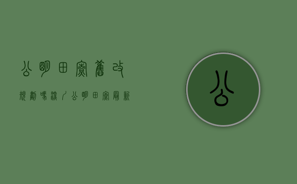 公明田寮旧改规划吗（深圳公明田寮最新开盘小产权房《风华名苑》原始户型）