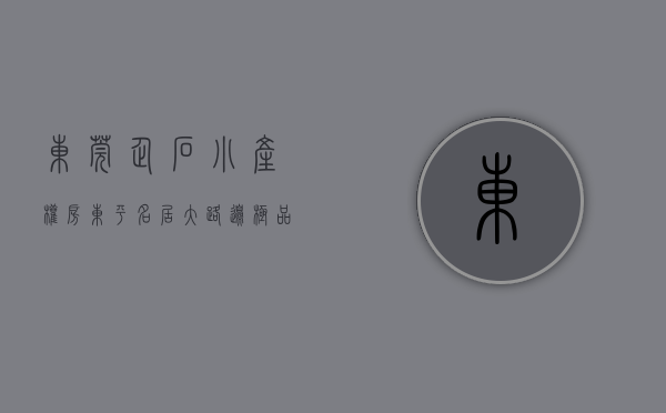 东莞企石小产权房《东平名居》大路边极品位置总价298万2580平起，车位充足，无条件分期，低总价，低月供