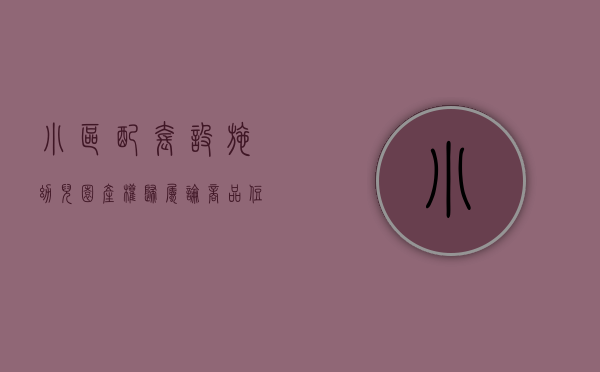 小区配套设施幼儿园产权归属（小区配套幼儿园的投入资金来源）(小区配套建设的幼儿园产权)