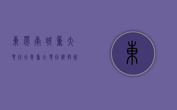 东莞南城重大项目（去年重大项目总投资近40亿，东莞南城一省重大项目主体封顶）