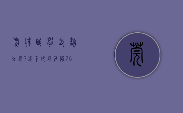 莞城区学区划分（近7成下跌！最高降7694元㎡！莞城学区房跌麻了……）(东莞市莞城学区分区)