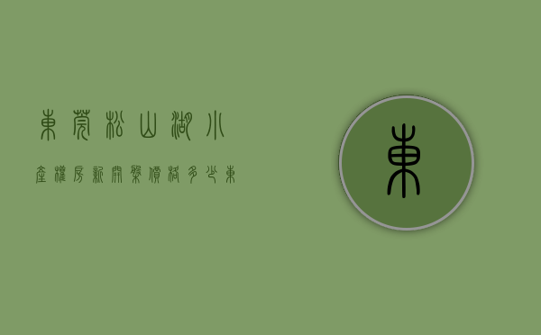 东莞松山湖小产权房新开盘价格多少（东莞松山湖的小产权房会升值吗？）